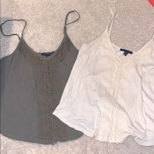 2 AMERICAN EAGLE TANK TOPS